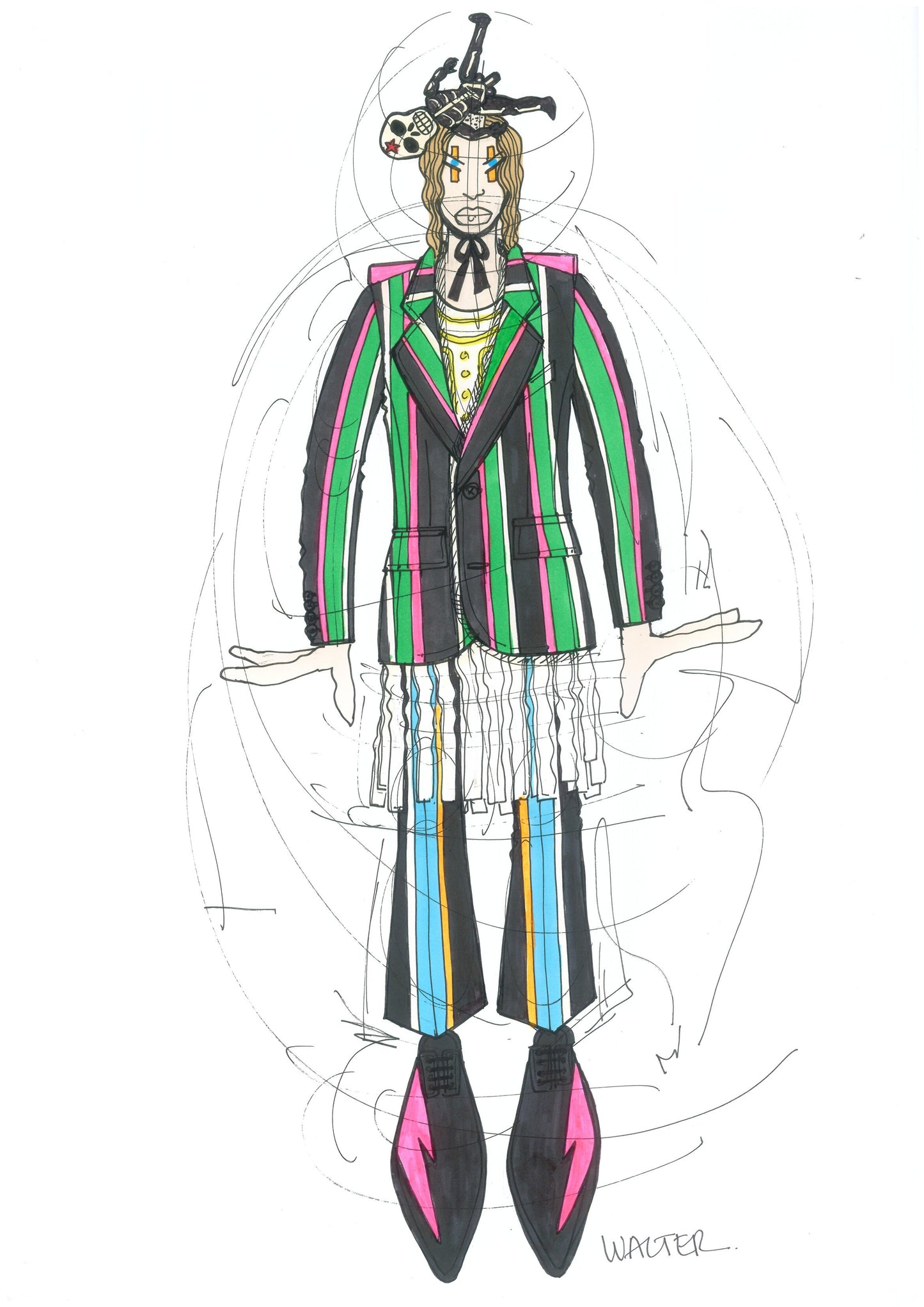 WVB161 - Walter Van Beirendonck - Neon shadow