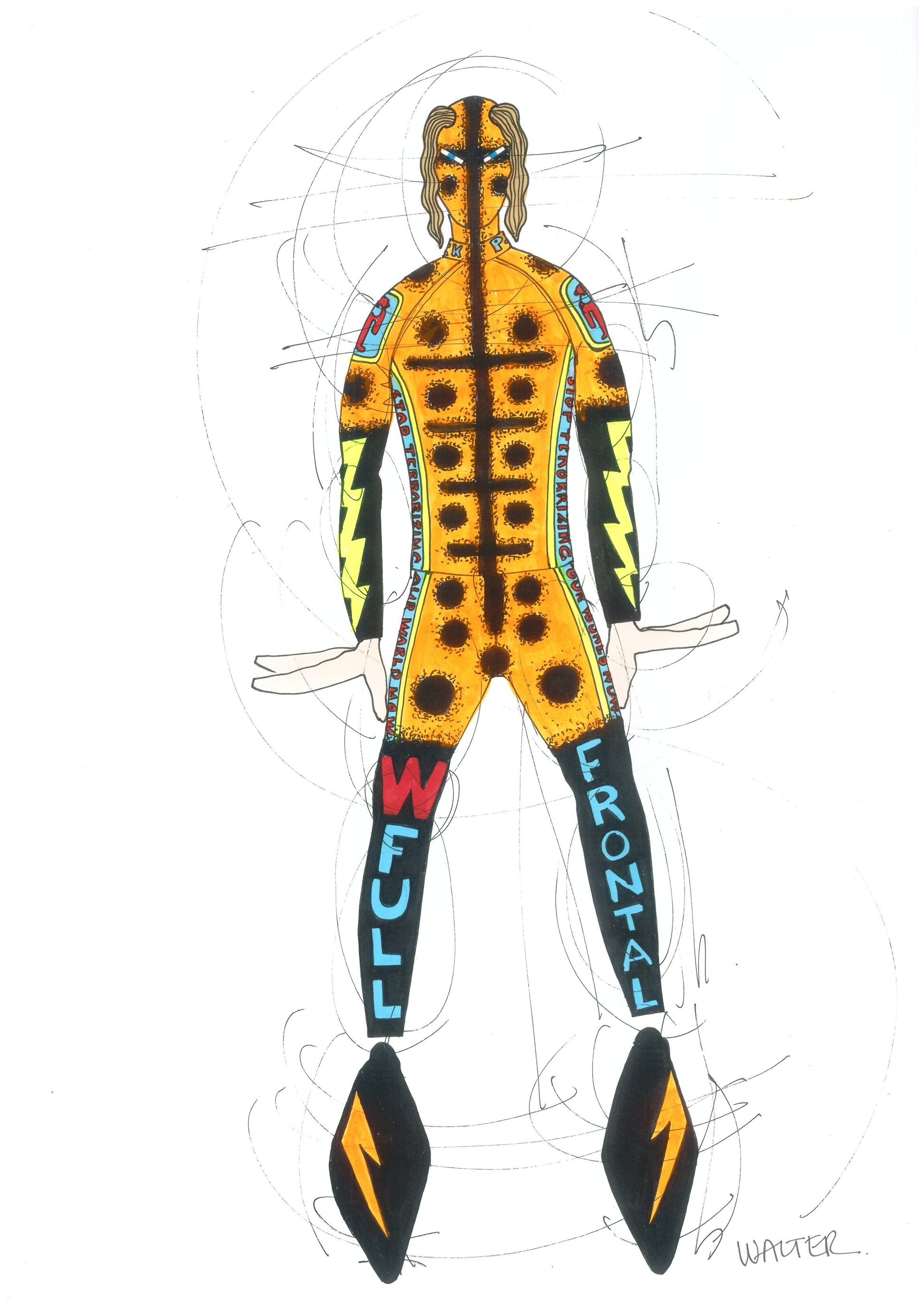 WVB162 - Walter Van Beirendonck - Neon shadow
