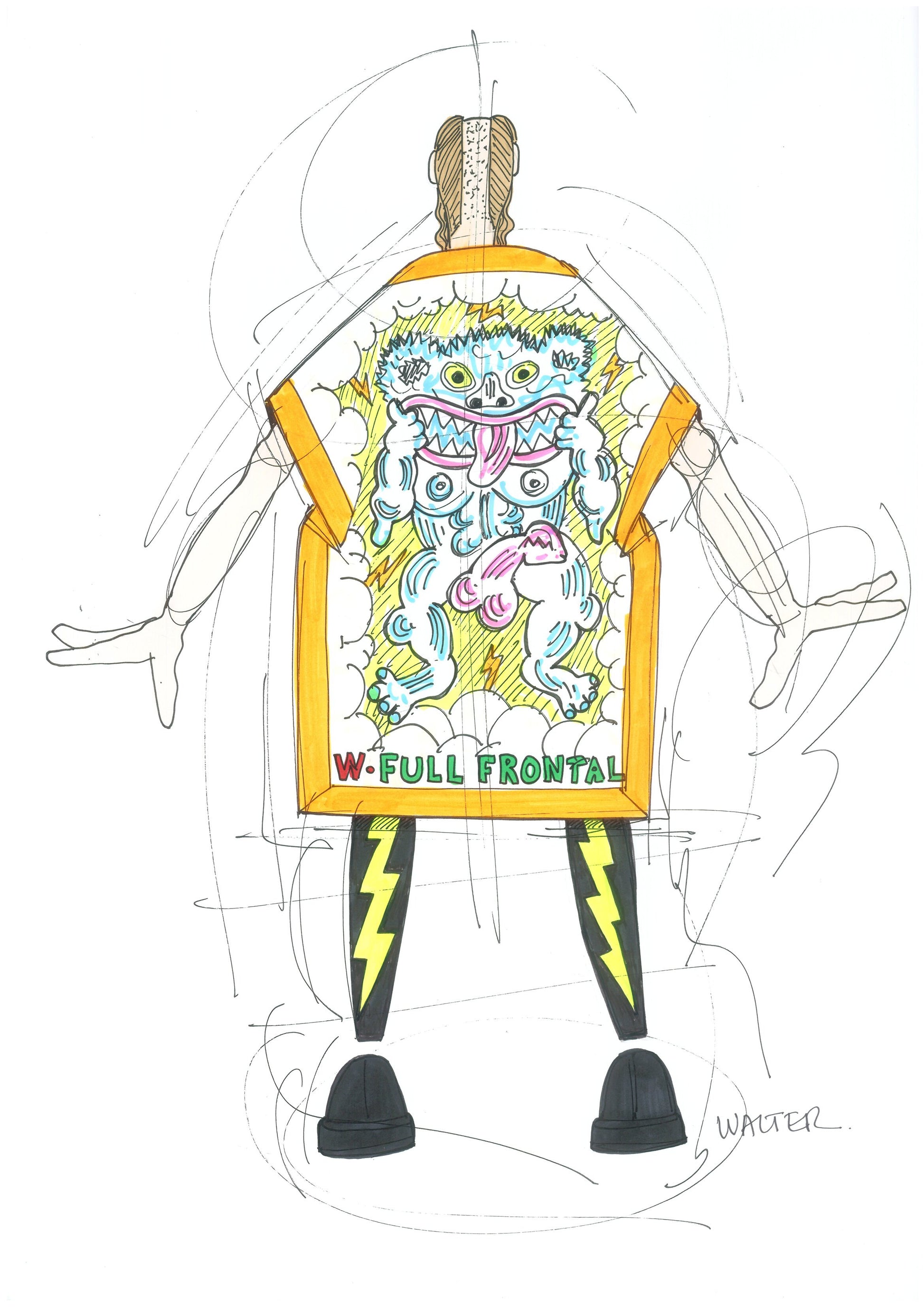 WVB159 - Walter Van Beirendonck - Neon shadow