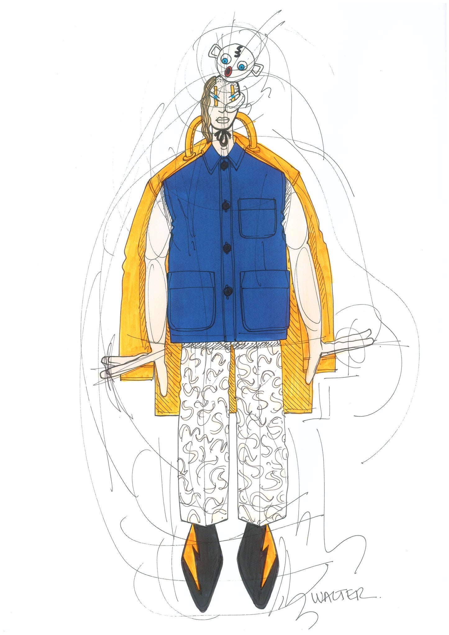 WVB164 - Walter Van Beirendonck - Neon shadow