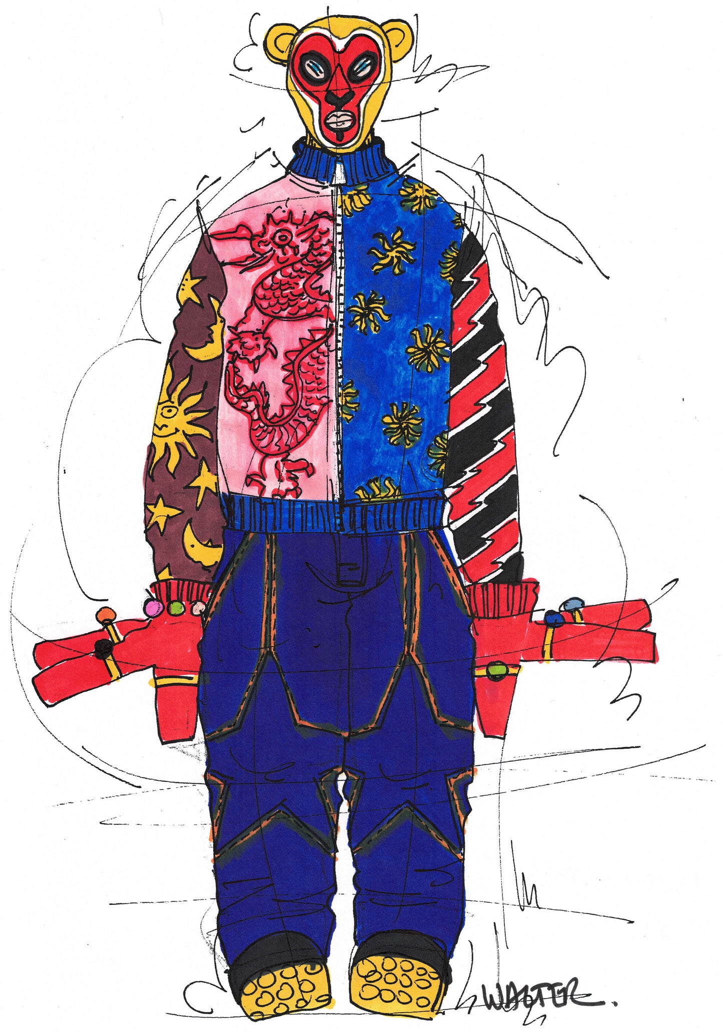 WVB245 - Walter Van Beirendonck - Cloudlly stars