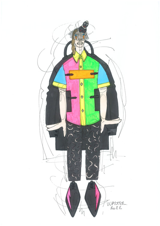 WVB160 - Walter Van Beirendonck - Neon shadow