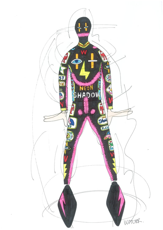 WVB158 - Walter Van Beirendonck - Neon shadow