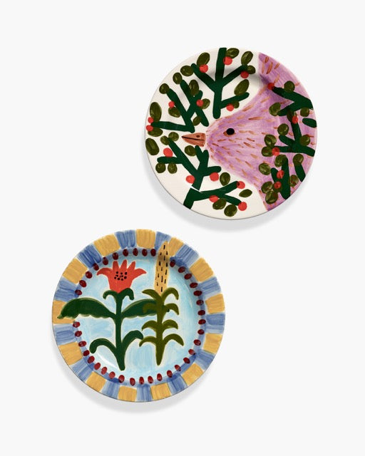 DINNER PLATE 01 SET OF 2 MIX JANE JANUARY