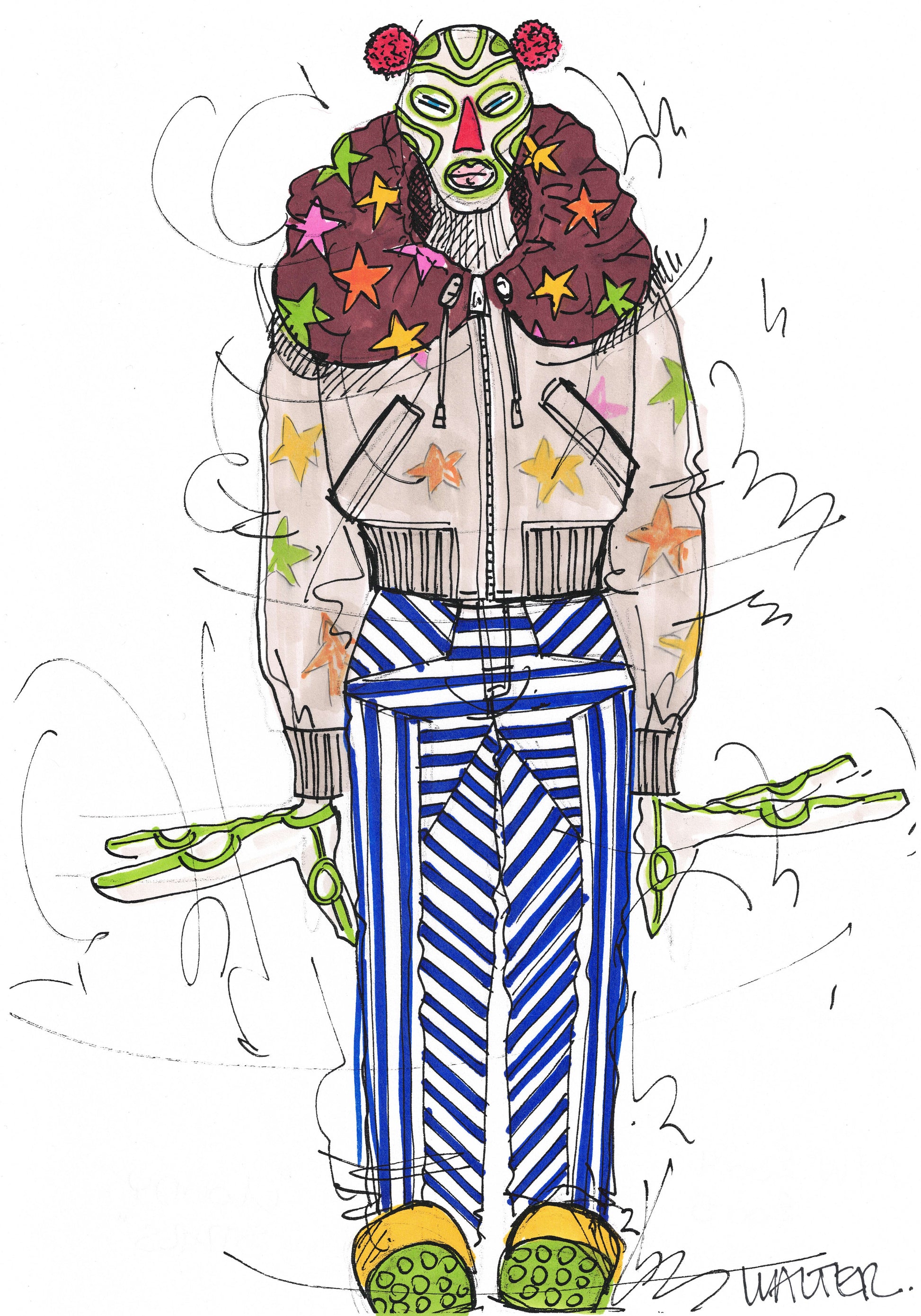 WVB244 - Walter Van Beirendonck - Cloudlly stars